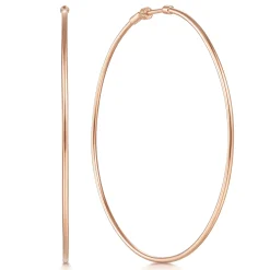 Online Gabriel & Co. 14K Rose Gold 70mm Round Classic Hoop Earrings