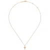 Discount Gabriel & Co. 14k Rose Gold Orb Diamond Cross Necklace