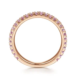 Online Gabriel & Co. 14k Rose Gold Pink Sapphire Stackable Ring