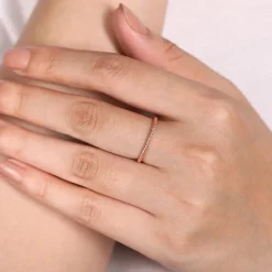 Clearance Gabriel & Co. 14K Rose Gold Twisted Rope Stackable Ring