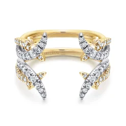 Online Gabriel & Co. 14K White and Yellow Gold Diamond Ring Enhancer - 0.55 ct
