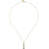 Online Gabriel & Co. 14K White and Yellow Gold Graduating Diamond Cluster Bujukan Pendant Necklace