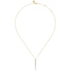 Hot Gabriel & Co. 14K White and Yellow Gold Graduating Diamond Buttercup Set Drop Necklace