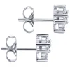 Best Gabriel & Co. 14K White Gold and Diamond Star Stud Earrings