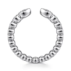 Hot Gabriel & Co. 14K White Gold Bezel Set Pear and Round Open Diamond Eternity Band - 0.5 ct