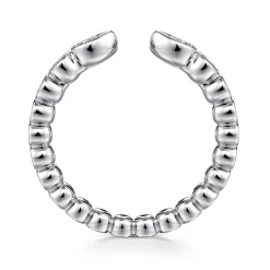 Online Gabriel & Co. 14K White Gold Bezel Set Pear and Round Open Diamond Eternity Band - 0.52 ct