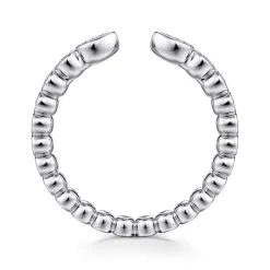 Online Gabriel & Co. 14K White Gold Bezel Set Pear and Round Open Diamond Eternity Band - 0.54 ct
