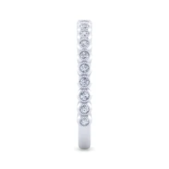 Outlet Gabriel & Co. 14K White Gold Bezel Set Stackable Diamond Band