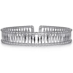 Best Gabriel & Co. 14K White Gold Bujukan Cuff Bracelet