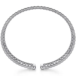 Best Gabriel & Co. 14K White Gold Bujukan Cuff Bracelet