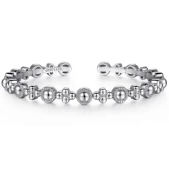 Gabriel & Co. 14K White Gold Bujukan Cuff Bracelet