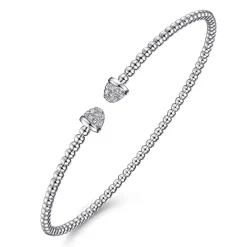 Discount Gabriel & Co. 14K White Gold Bujukan Diamond Split Bangle