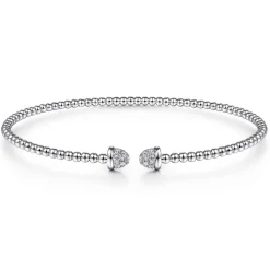 Discount Gabriel & Co. 14K White Gold Bujukan Diamond Split Bangle