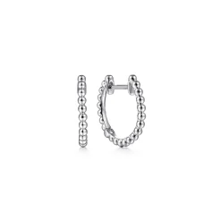 Best Gabriel & Co. 14K White Gold Bujukan Huggie Earrings