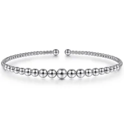 Discount Gabriel & Co. 14K White Gold Bujukan Open Bangle