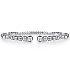 Online Gabriel & Co. 14K White Gold Bujukan Open Bangle