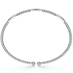 Outlet Gabriel & Co. 14K White Gold Bujukan Open Bangle