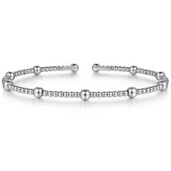 Gabriel & Co. 14K White Gold Bujukan Split Bangle
