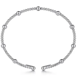 Gabriel & Co. 14K White Gold Bujukan Split Bangle
