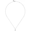 Online Gabriel & Co. 14K White Gold Butter Cup Set Diamond Teardrop Pendant Necklace