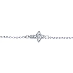 Online Gabriel & Co. 14K White Gold Chain Bracelet with Diamond Cross