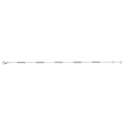 Gabriel & Co. 14K White Gold Chain Bracelet with Diamond Bar Stations