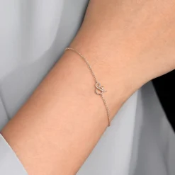 Sale Gabriel & Co. 14K White Gold Chain Bracelet with Symbol