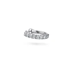 Discount Gabriel & Co. 14K White Gold Classic Diamond Earcuff Earrings- No Hinge