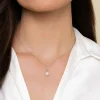 Sale Gabriel & Co. 14K White Gold Cultured Pearl and Diamond Drop Pendant Necklace