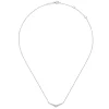 Sale Gabriel & Co. 14K White Gold Curved Diamond Bar Necklace