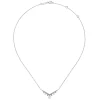 Outlet Gabriel & Co. 14K White Gold Diamond and Pearl Chevron Necklace