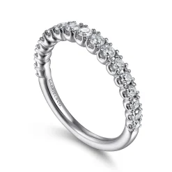 New Gabriel & Co. 14K White Gold Diamond Anniversary Band - 0.5 ct
