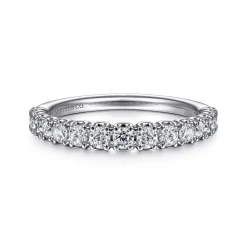 New Gabriel & Co. 14K White Gold Diamond Anniversary Band - 0.5 ct