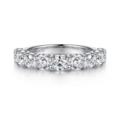 Best Gabriel & Co. 14K White Gold Diamond Anniversary Band - 1.6 ct