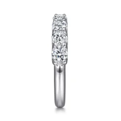 Best Gabriel & Co. 14K White Gold Diamond Anniversary Band - 1.6 ct