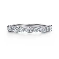 Hot Gabriel & Co. 14K White Gold Diamond Anniversary Band - 0.7 ct