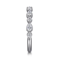 Hot Gabriel & Co. 14K White Gold Diamond Anniversary Band - 0.7 ct