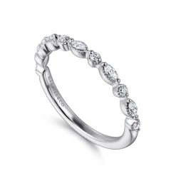 Outlet Gabriel & Co. 14K White Gold Diamond Anniversary Band - 0.24 ct