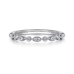 Outlet Gabriel & Co. 14K White Gold Diamond Anniversary Band - 0.24 ct