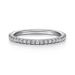 Best Gabriel & Co. 14K White Gold Diamond Anniversary Band - 0.33 ct