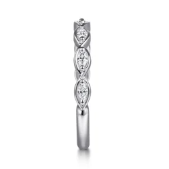 Gabriel & Co. 14K White Gold Diamond Anniversary Band - 0.25 ct