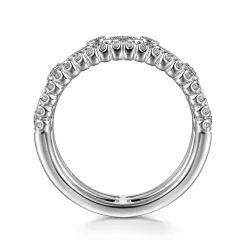 Clearance Gabriel & Co. 14K White Gold Diamond Anniversary Band - 0.48 ct