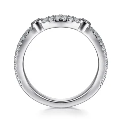 Gabriel & Co. 14K White Gold Diamond Anniversary Band - 0.45 ct