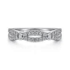 Gabriel & Co. 14K White Gold Diamond Anniversary Band - 0.45 ct