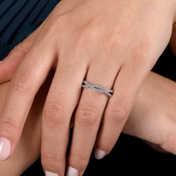Gabriel & Co. 14K White Gold Diamond Anniversary Band - 0.45 ct