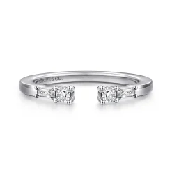 Best Gabriel & Co. 14K White Gold Diamond Anniversary Band - 0.22 ct