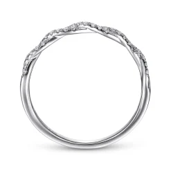 Hot Gabriel & Co. 14K White Gold Diamond Band Ring
