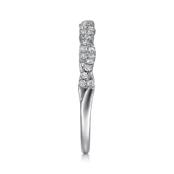 Hot Gabriel & Co. 14K White Gold Diamond Band Ring