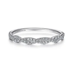 Hot Gabriel & Co. 14K White Gold Diamond Band Ring