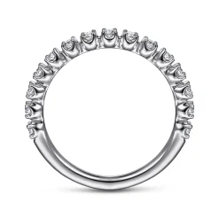 Outlet Gabriel & Co. 14K White Gold Diamond Band Ring